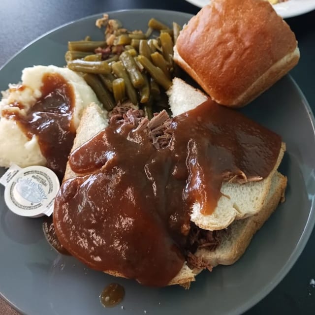 Open Face Hot Beef.