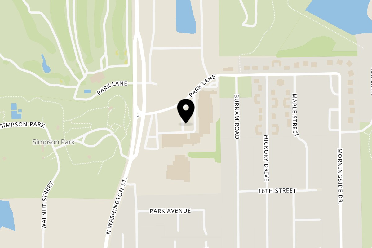 Map showing the location of Hollie's Hometown Kitchen, Catering & Desserts LCC on 600 Park Ln in Chillicothe